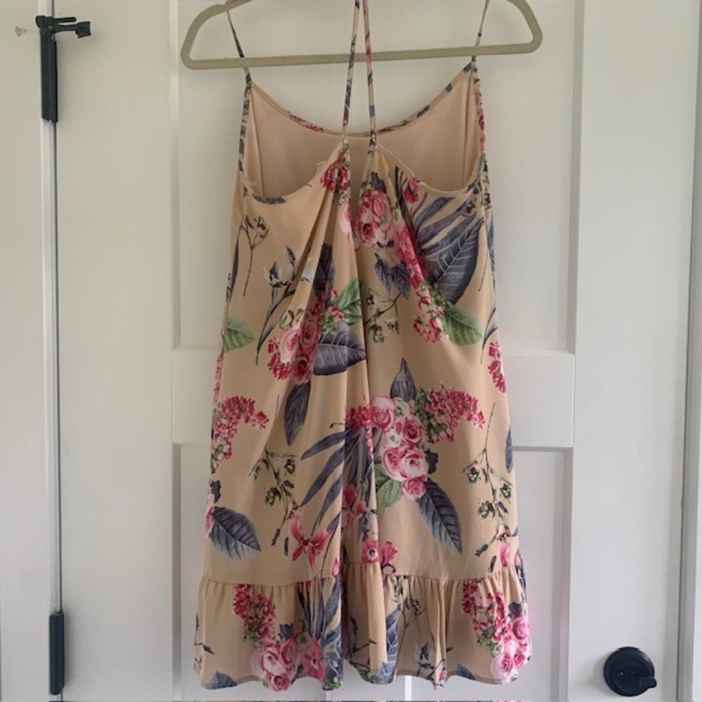 Peach Love California Pink Floral Strap Dress - Small - Picture 2 of 4